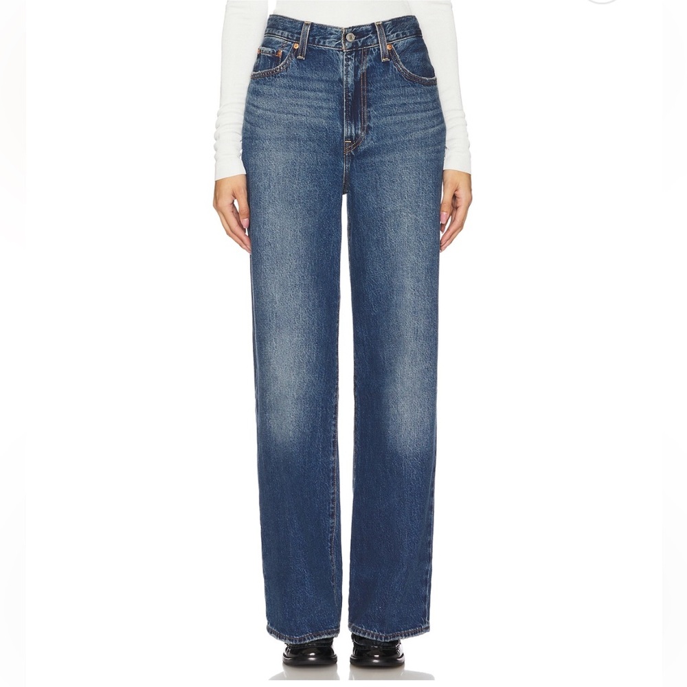 Levi’s Ribcage Wide Leg Jean in Polar Perimeter
